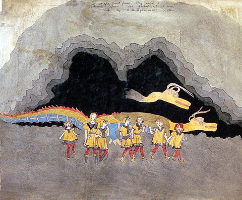 Henry Darger Blengiglomenean serpents picture